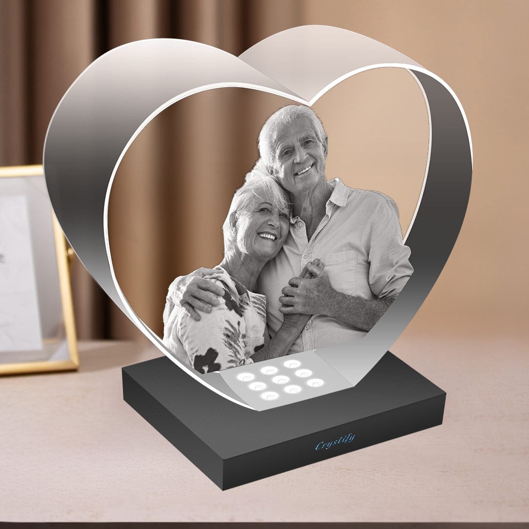 2D Crystal Heart Photo Gift Crystify