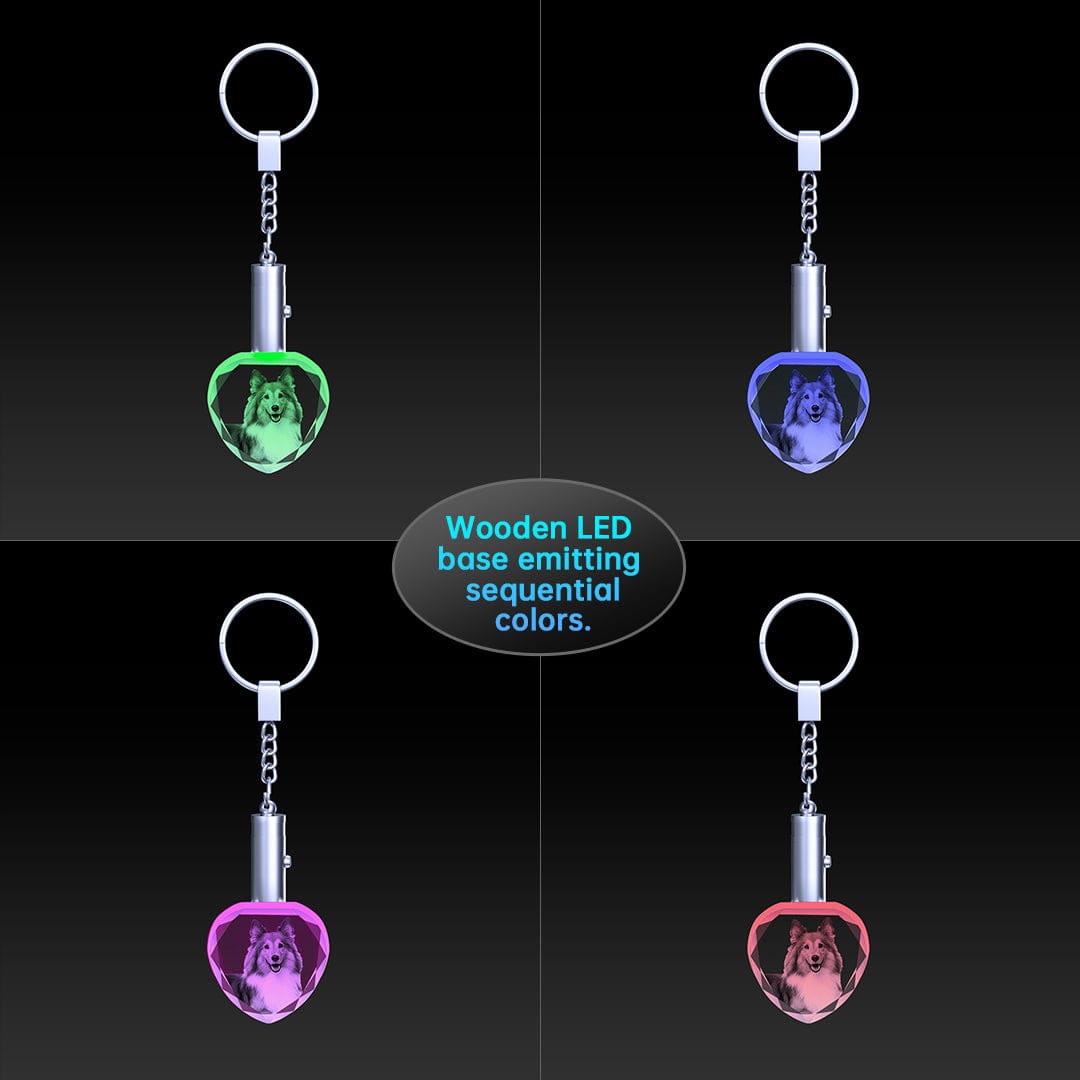 2D Crystal Photo Keyring Gift Crystify