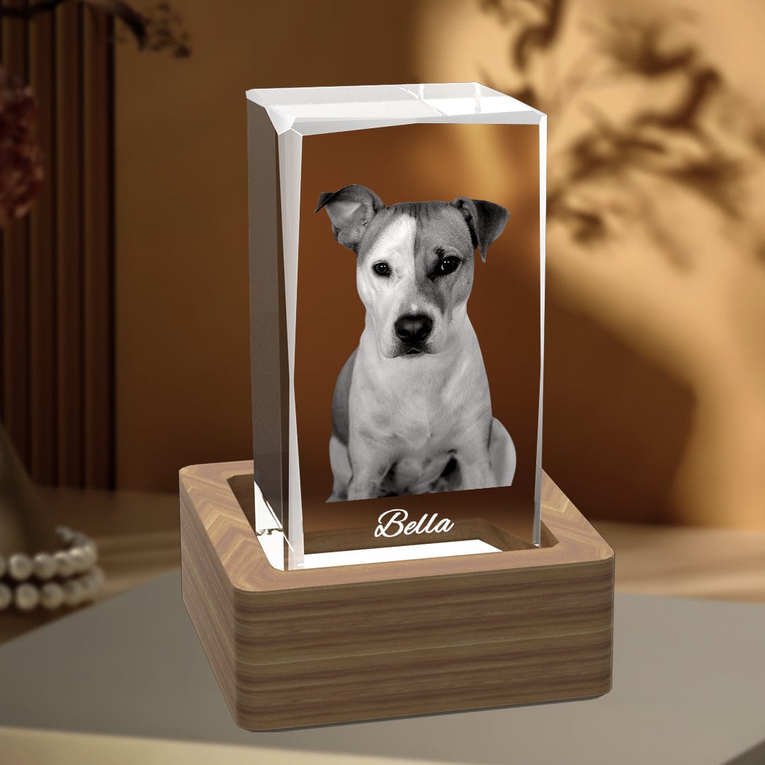 Personalised 3D Cube glass photo frame gifts