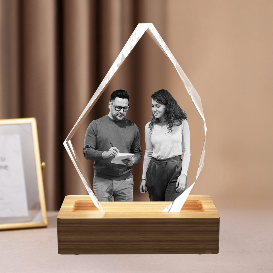 Personalised 3D crystal photo gifts - Iceberg Design