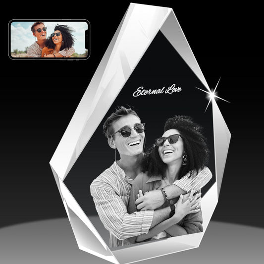 3D Crystal Photo Iceberg Block Crystify