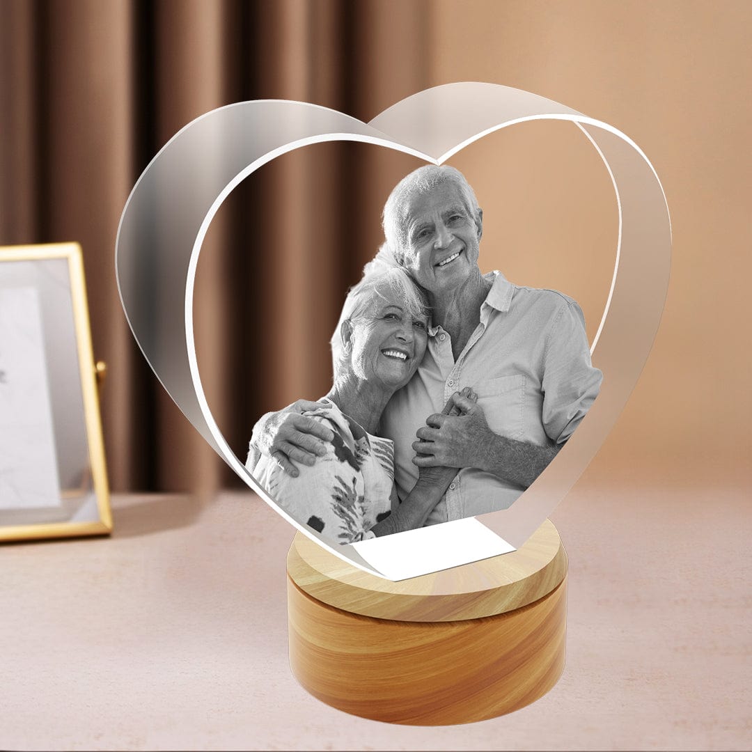 3D Photo Crystal Heart - Large Crystify