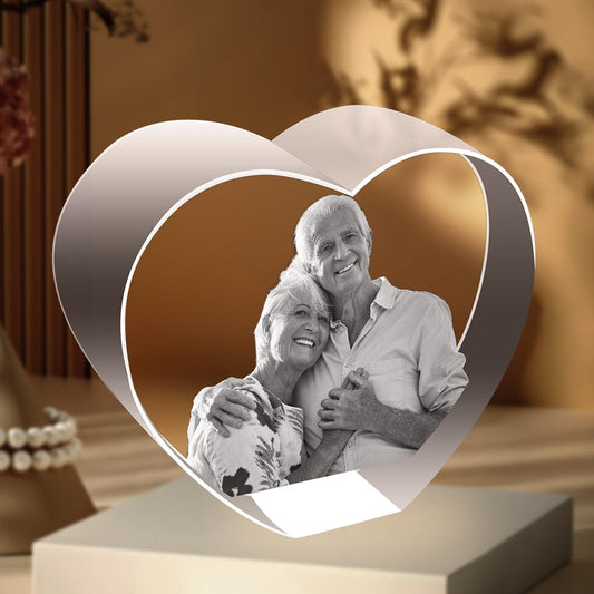 3D Photo Crystal Heart - XX Large Crystify