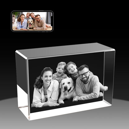 3D Rectangle Crystal Photo Frame Crystify