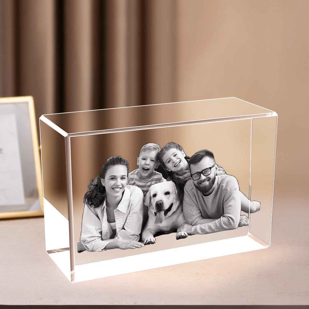 3D Rectangle Crystal Photo Gfits - X Large Crystify