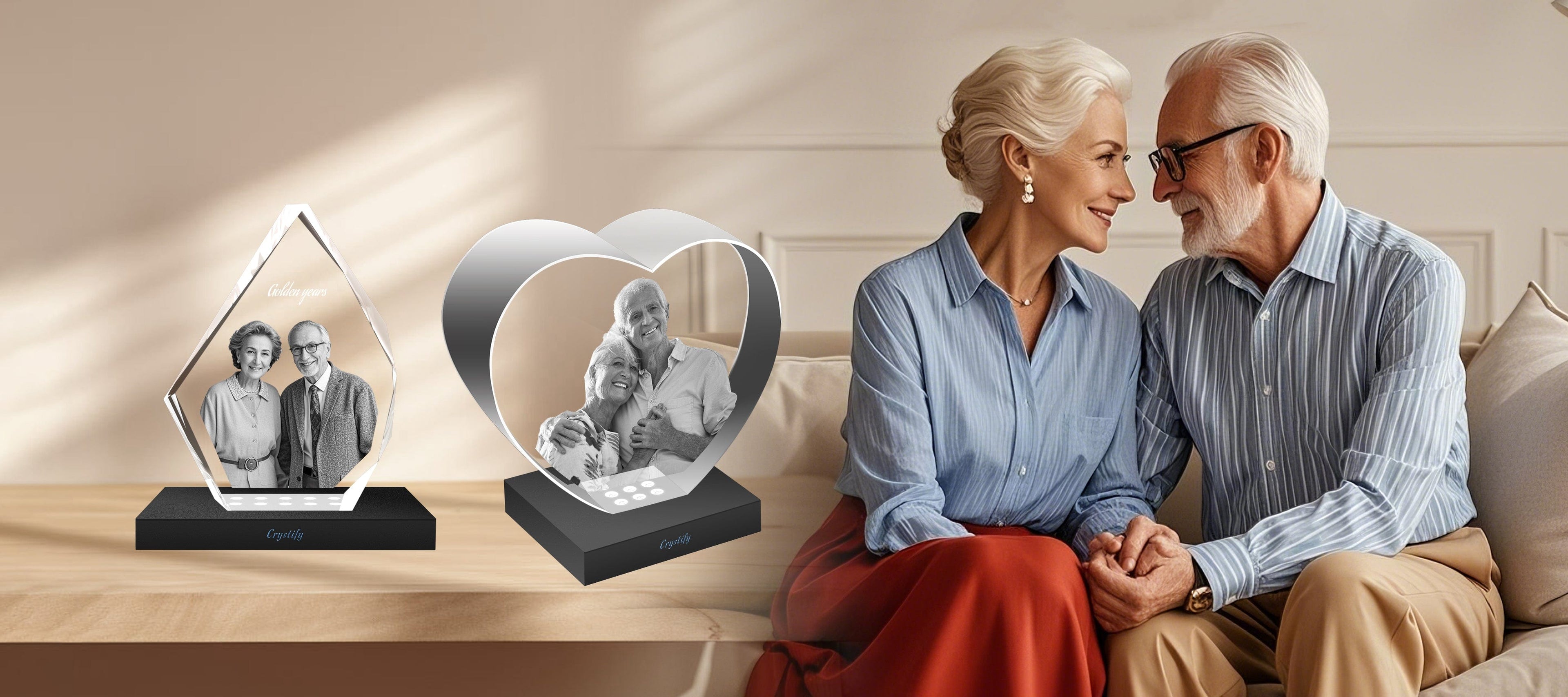 Personalised 3D Crystal Photo Gifts for Mother's Day