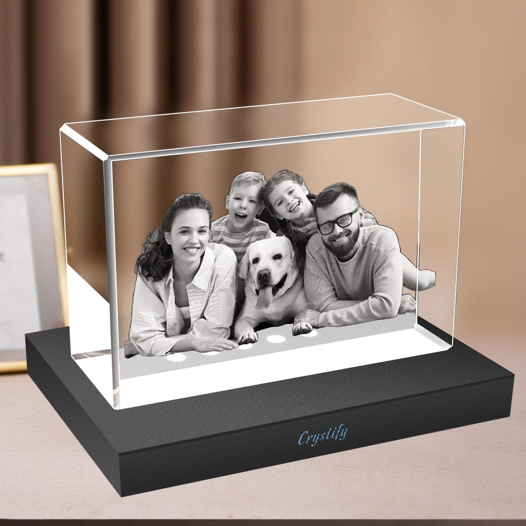 Personalised Mothers Day Gift - 3D crystal block