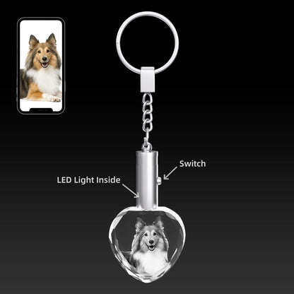 Crystal Photo Keyring Ornament Crystify