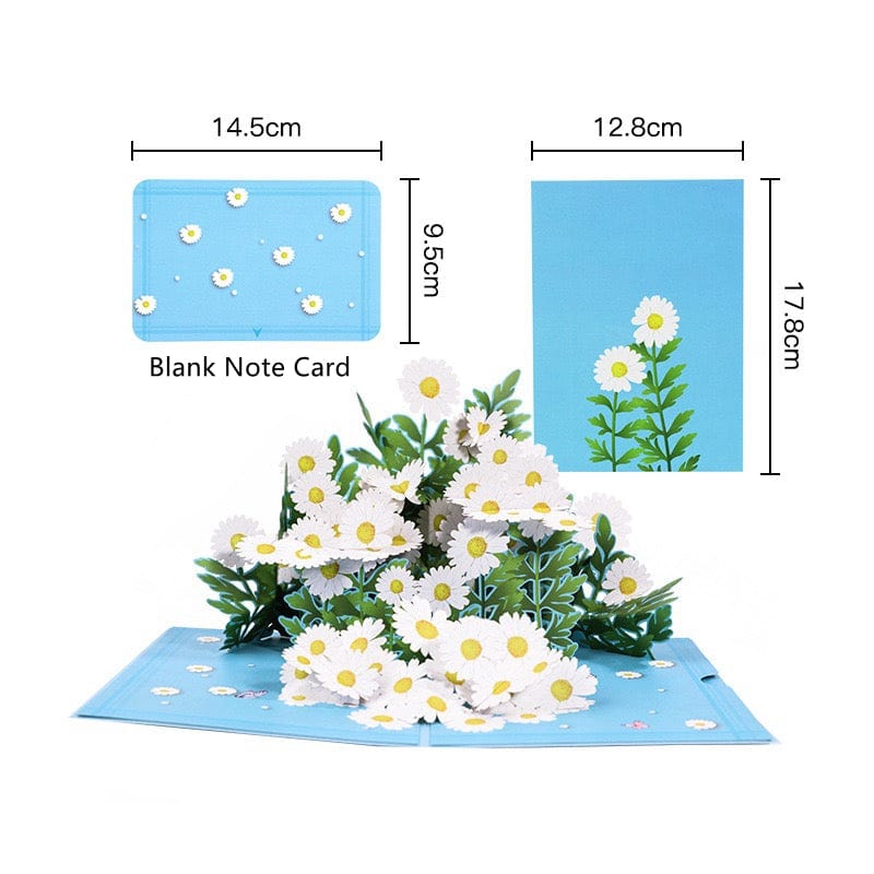 Pop-up 3D Greeting Card - Chrysanthemum Crystify