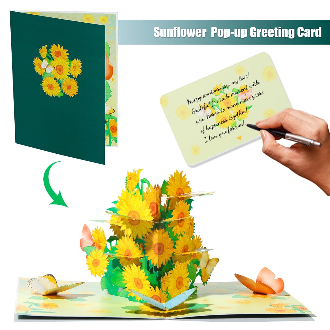 Pop-up 3D Greeting Card - Chrysanthemum Crystify