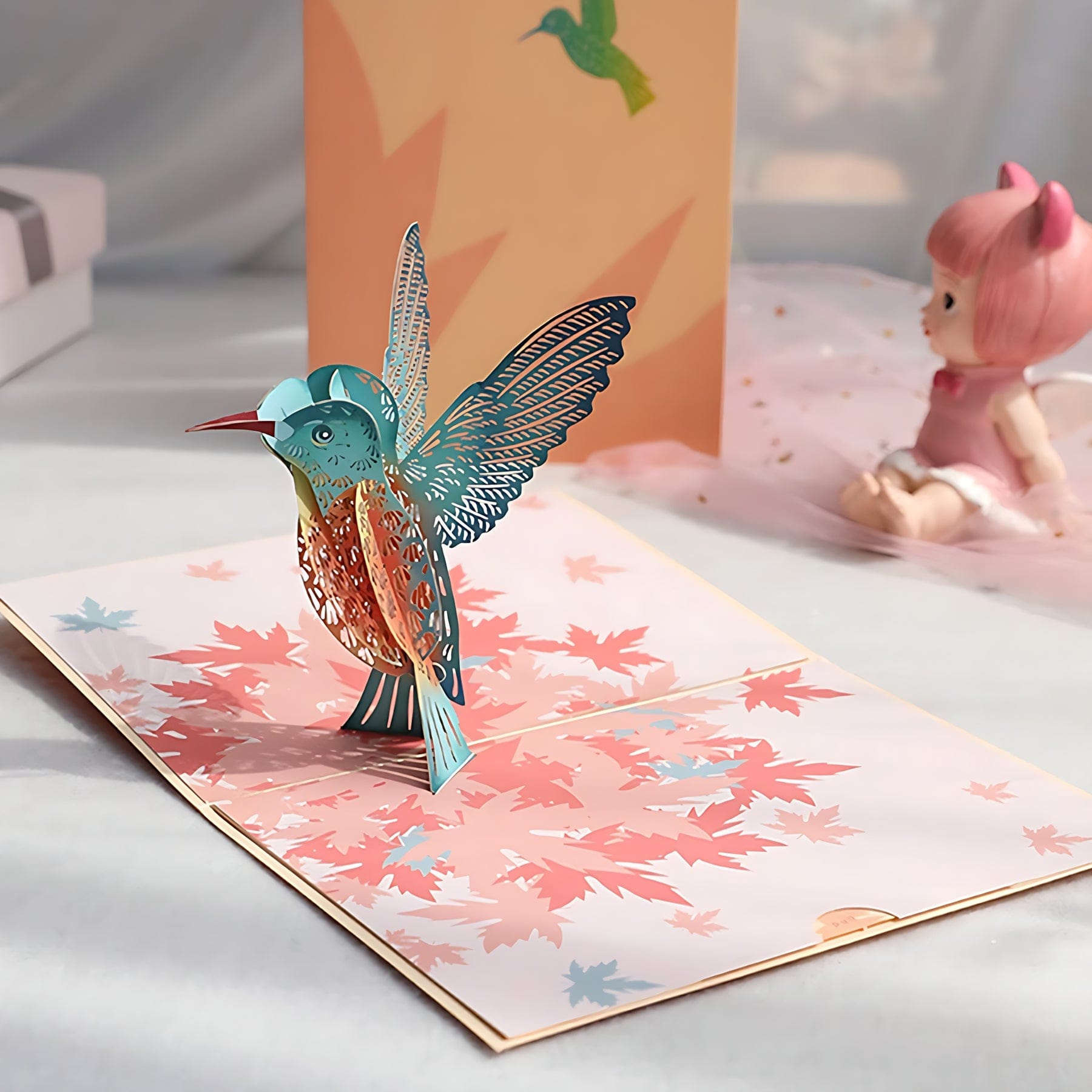 Pop-up Greeting Card - Bird Crystify