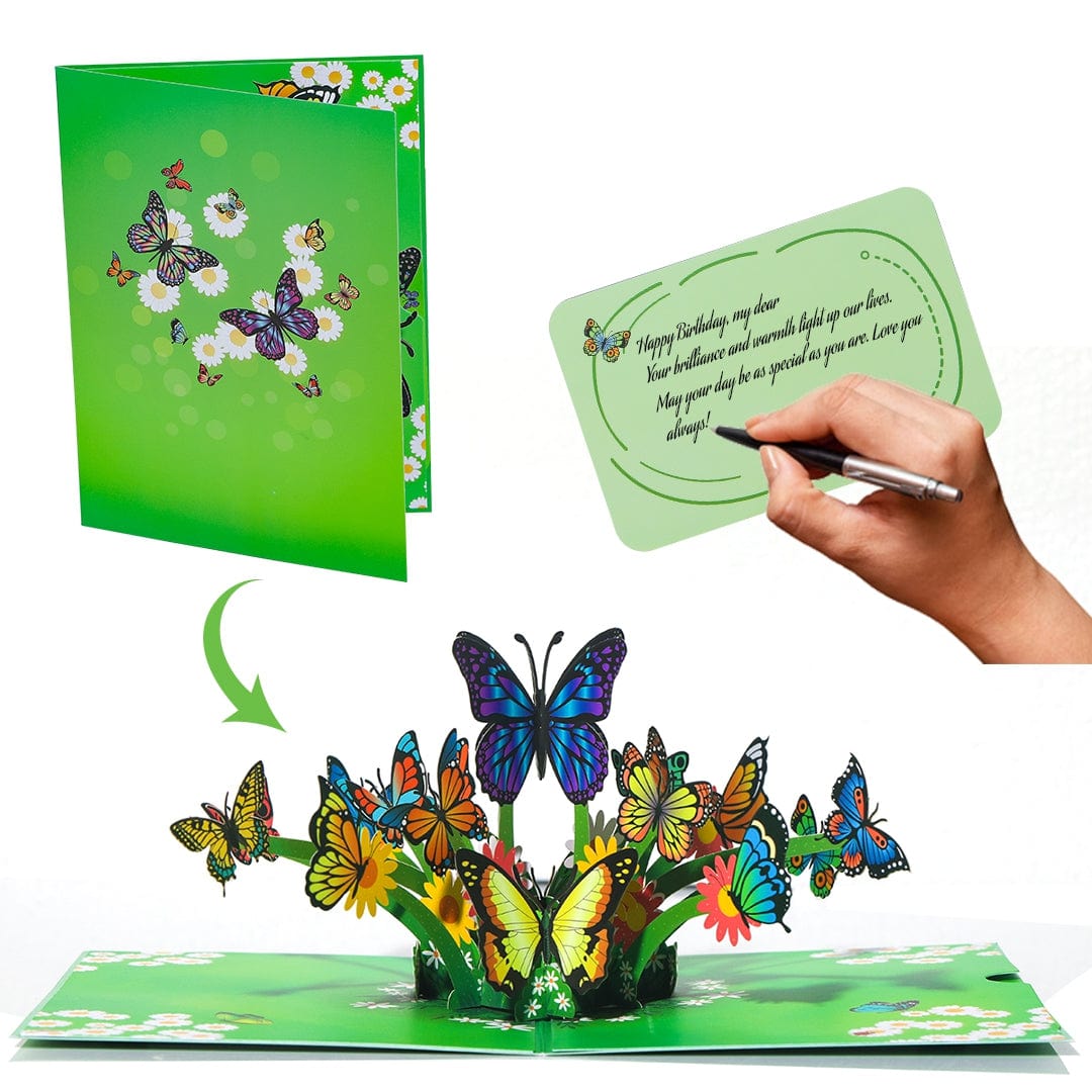 Pop-up Greeting Card - Butterfly Crystify