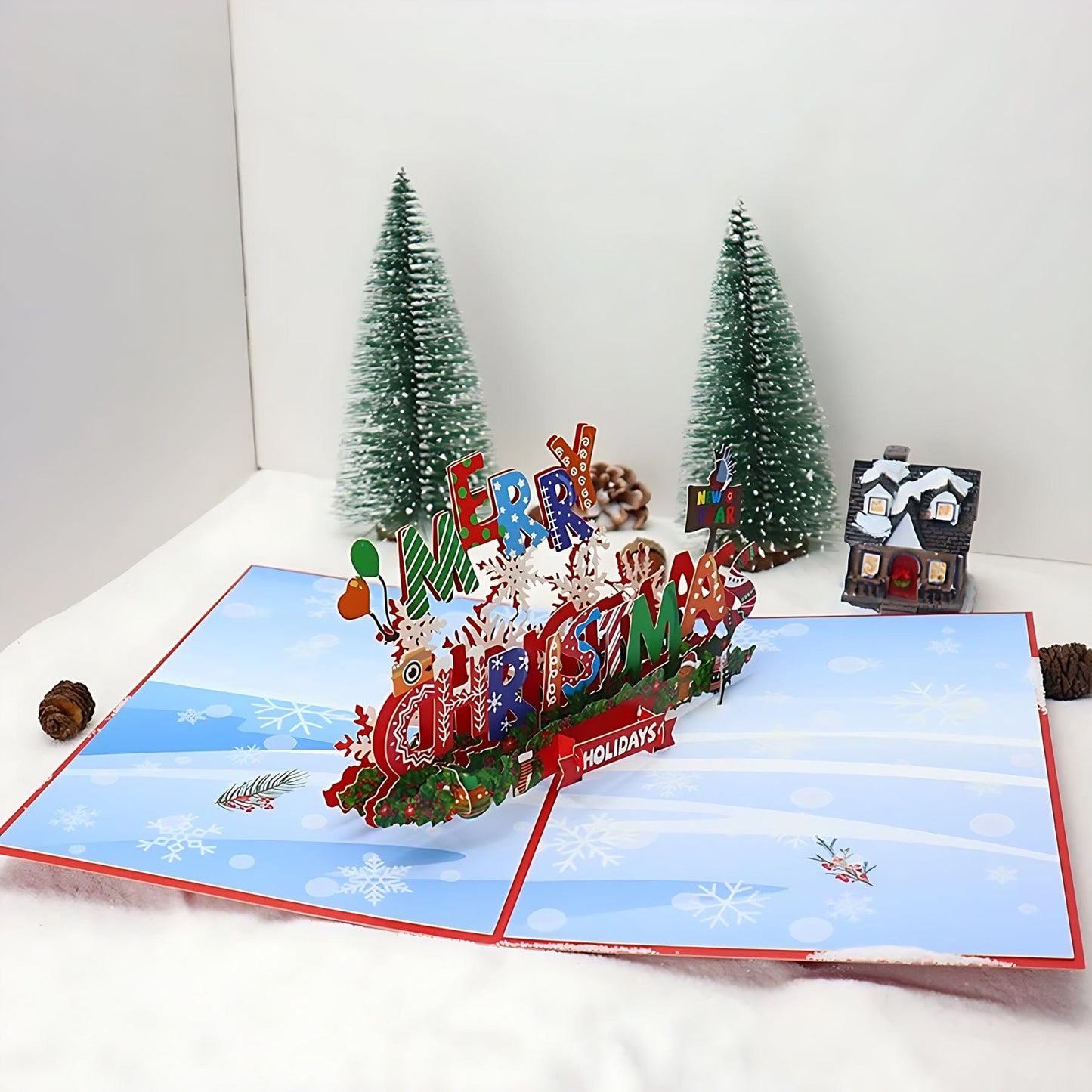 Pop-up Greeting Card - Christmas Crystify